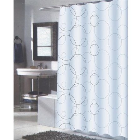 CARNATION HOME FASHIONS Carnation Home Fashions FSCXL-AVA Ava 100% Polyester Shower Curtain FSCXL-AVA